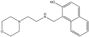 1-({[2-(morpholin-4-yl)ethyl]amino}methyl)naphthalen-2-ol 구조식 이미지