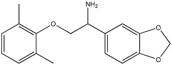 1-(1,3-benzodioxol-5-yl)-2-(2,6-dimethylphenoxy)ethanamine 구조식 이미지