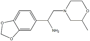 1-(1,3-benzodioxol-5-yl)-2-(2-methylmorpholin-4-yl)ethanamine Structure