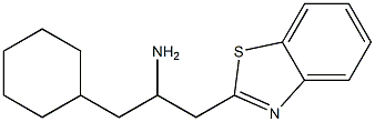 1-(1,3-benzothiazol-2-yl)-3-cyclohexylpropan-2-amine Structure