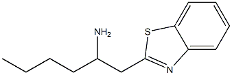 1-(1,3-benzothiazol-2-yl)hexan-2-amine 구조식 이미지