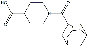 1-(1-adamantylcarbonyl)piperidine-4-carboxylic acid Structure