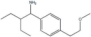 1-(1-amino-2-ethylbutyl)-4-(2-methoxyethyl)benzene Structure