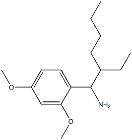 1-(1-amino-2-ethylhexyl)-2,4-dimethoxybenzene Structure