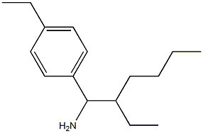 1-(1-amino-2-ethylhexyl)-4-ethylbenzene Structure