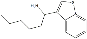 1-(1-benzothiophen-3-yl)hexan-1-amine Structure