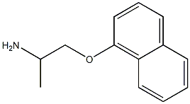 1-(1-naphthyloxy)propan-2-amine 구조식 이미지