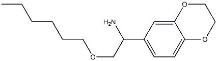 1-(2,3-dihydro-1,4-benzodioxin-6-yl)-2-(hexyloxy)ethan-1-amine 구조식 이미지