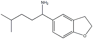 1-(2,3-dihydro-1-benzofuran-5-yl)-4-methylpentan-1-amine Structure