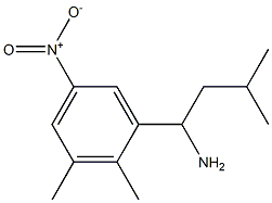 1-(2,3-dimethyl-5-nitrophenyl)-3-methylbutan-1-amine 구조식 이미지