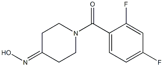 1-(2,4-difluorobenzoyl)piperidin-4-one oxime 구조식 이미지