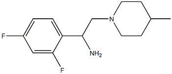 1-(2,4-difluorophenyl)-2-(4-methylpiperidin-1-yl)ethanamine 구조식 이미지