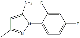 1-(2,4-difluorophenyl)-3-methyl-1H-pyrazol-5-amine Structure