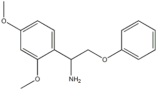 1-(2,4-dimethoxyphenyl)-2-phenoxyethanamine 구조식 이미지