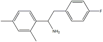 1-(2,4-dimethylphenyl)-2-(4-fluorophenyl)ethan-1-amine 구조식 이미지