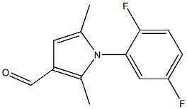 1-(2,5-difluorophenyl)-2,5-dimethyl-1H-pyrrole-3-carbaldehyde Structure