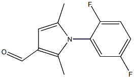 1-(2,5-difluorophenyl)-2,5-dimethyl-1H-pyrrole-3-carbaldehyde 구조식 이미지