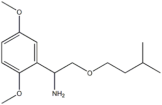 1-(2,5-dimethoxyphenyl)-2-(3-methylbutoxy)ethan-1-amine 구조식 이미지