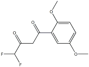 1-(2,5-dimethoxyphenyl)-4,4-difluorobutane-1,3-dione 구조식 이미지