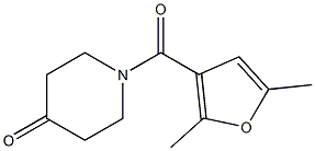 1-(2,5-dimethyl-3-furoyl)piperidin-4-one 구조식 이미지