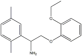 1-(2,5-dimethylphenyl)-2-(2-ethoxyphenoxy)ethanamine Structure