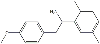 1-(2,5-dimethylphenyl)-2-(4-methoxyphenyl)ethan-1-amine Structure