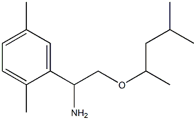 1-(2,5-dimethylphenyl)-2-[(4-methylpentan-2-yl)oxy]ethan-1-amine Structure