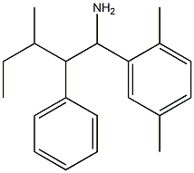 1-(2,5-dimethylphenyl)-3-methyl-2-phenylpentan-1-amine Structure