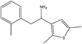 1-(2,5-dimethylthiophen-3-yl)-2-(2-methylphenyl)ethan-1-amine 구조식 이미지