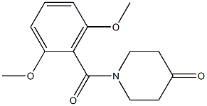 1-(2,6-dimethoxybenzoyl)piperidin-4-one 구조식 이미지