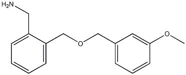 1-(2-{[(3-methoxybenzyl)oxy]methyl}phenyl)methanamine Structure