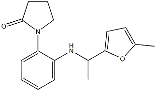 1-(2-{[1-(5-methylfuran-2-yl)ethyl]amino}phenyl)pyrrolidin-2-one Structure