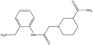 1-(2-{[2-(aminomethyl)phenyl]amino}-2-oxoethyl)piperidine-3-carboxamide Structure