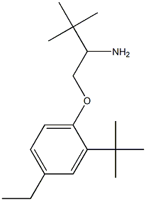 1-(2-amino-3,3-dimethylbutoxy)-2-tert-butyl-4-ethylbenzene 구조식 이미지