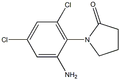 1-(2-amino-4,6-dichlorophenyl)pyrrolidin-2-one 구조식 이미지