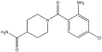 1-(2-amino-4-chlorobenzoyl)piperidine-4-carboxamide 구조식 이미지