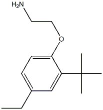 1-(2-aminoethoxy)-2-tert-butyl-4-ethylbenzene 구조식 이미지