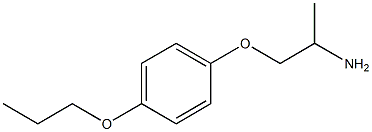 1-(2-aminopropoxy)-4-propoxybenzene 구조식 이미지