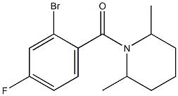 1-(2-bromo-4-fluorobenzoyl)-2,6-dimethylpiperidine 구조식 이미지