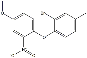 1-(2-bromo-4-methylphenoxy)-4-methoxy-2-nitrobenzene Structure
