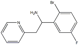 1-(2-bromo-5-fluorophenyl)-2-(pyridin-2-yl)ethan-1-amine Structure