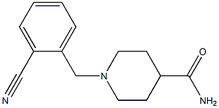 1-(2-cyanobenzyl)piperidine-4-carboxamide 구조식 이미지