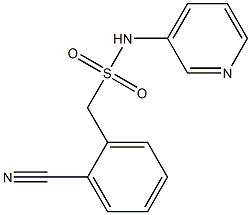 1-(2-cyanophenyl)-N-(pyridin-3-yl)methanesulfonamide 구조식 이미지