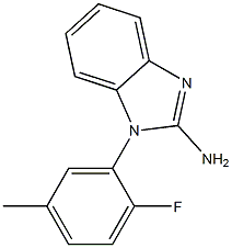 1-(2-fluoro-5-methylphenyl)-1H-1,3-benzodiazol-2-amine 구조식 이미지