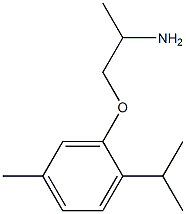 1-(2-isopropyl-5-methylphenoxy)propan-2-amine Structure
