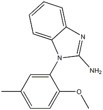 1-(2-methoxy-5-methylphenyl)-1H-1,3-benzodiazol-2-amine 구조식 이미지