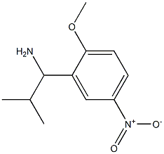 1-(2-methoxy-5-nitrophenyl)-2-methylpropan-1-amine Structure