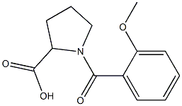 1-(2-methoxybenzoyl)pyrrolidine-2-carboxylic acid Structure