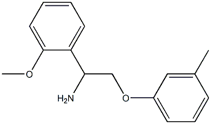 1-(2-methoxyphenyl)-2-(3-methylphenoxy)ethanamine 구조식 이미지