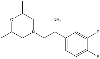 1-(3,4-difluorophenyl)-2-(2,6-dimethylmorpholin-4-yl)ethanamine 구조식 이미지